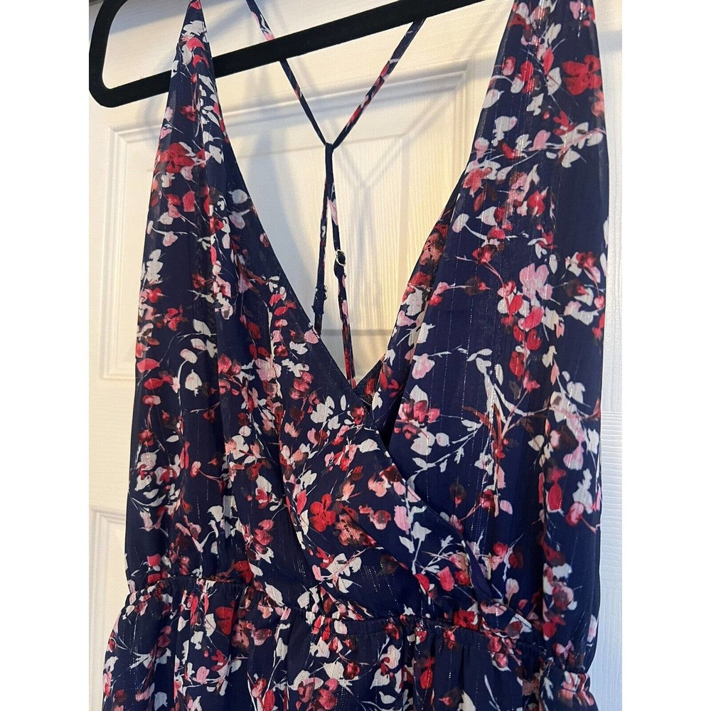 Vici Floral Sundress Maxi Blue “Layered With Love” Size Small NWT